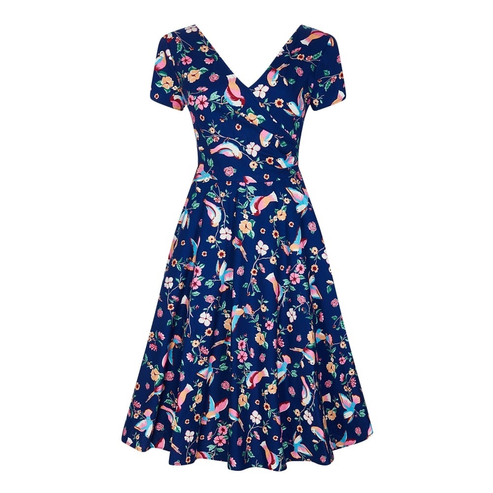 Collectif Vintage Maria Charming Bird Swing Dress